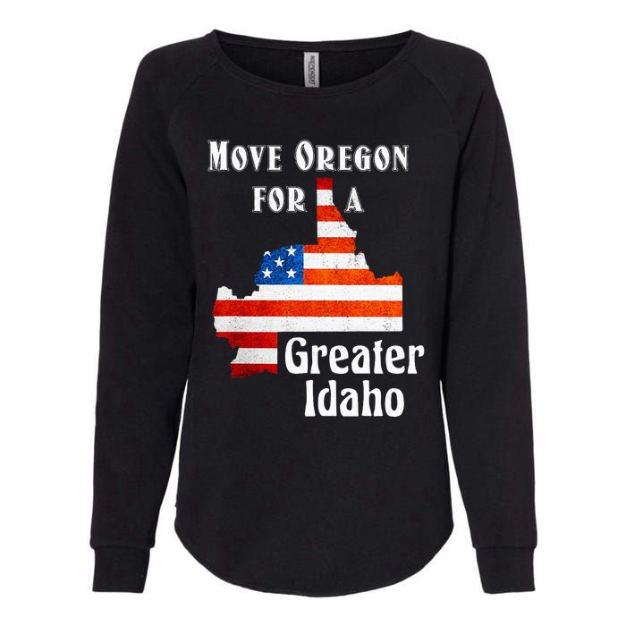 Move Oregon For A Greater Idaho Womens California Wash Sweatshirt