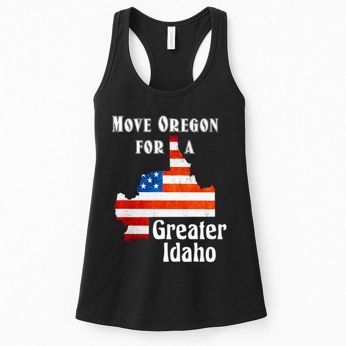 Move Oregon For A Greater Idaho Womens Tank Top