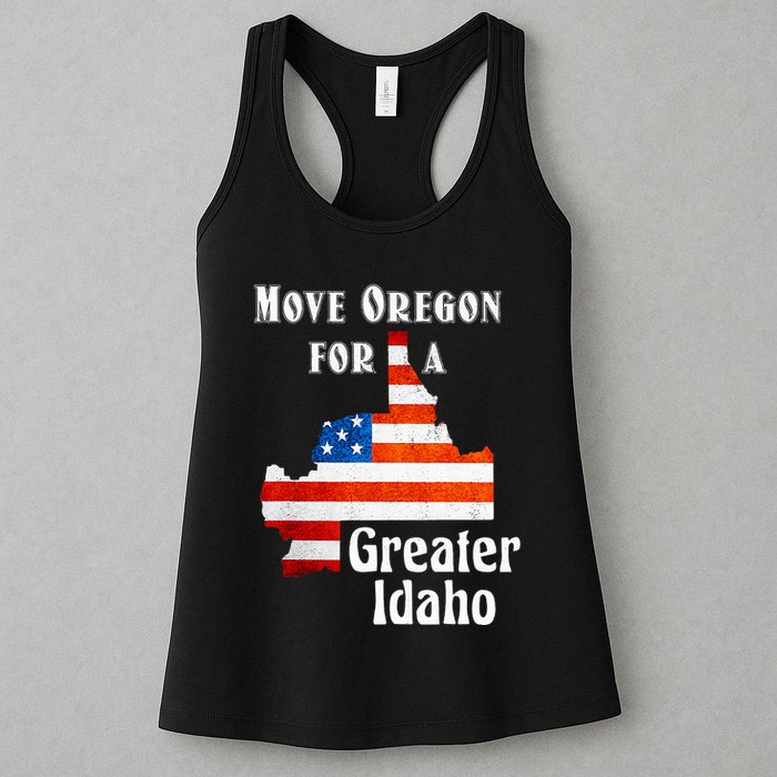 Move Oregon For A Greater Idaho Womens Tank Top