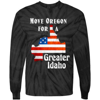 Move Oregon For A Greater Idaho Tie-Dye Long Sleeve Shirt