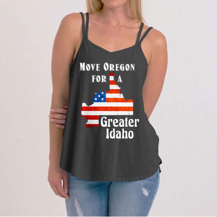 Move Oregon For A Greater Idaho Women's Strappy Tank