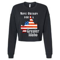 Move Oregon For A Greater Idaho Cropped Pullover Crew