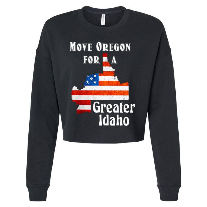 Move Oregon For A Greater Idaho Cropped Pullover Crew