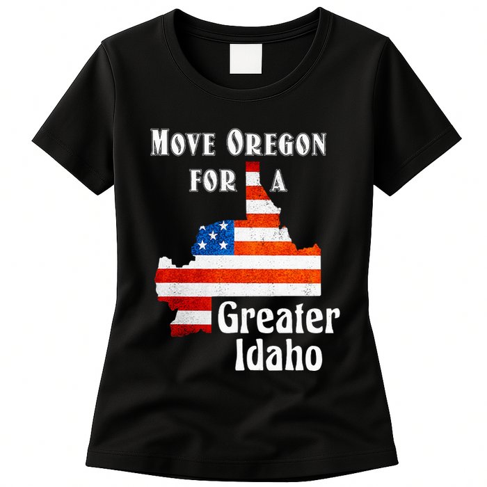 Move Oregon For A Greater Idaho Womens T-Shirt