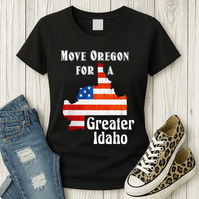 Move Oregon For A Greater Idaho Womens T-Shirt