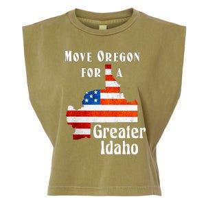 Move Oregon For A Greater Idaho Garment-Dyed Women's Muscle Tee