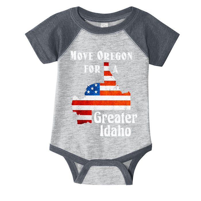 Move Oregon For A Greater Idaho Infant Baby Jersey Bodysuit