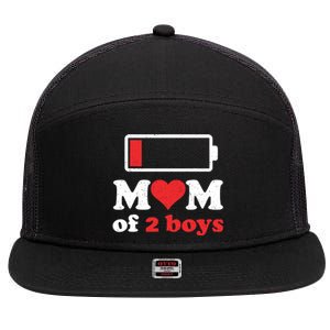 Mom Of From Son To Mom Quote Mothers Day Birthday Fun 7 Panel Mesh Trucker Snapback Hat