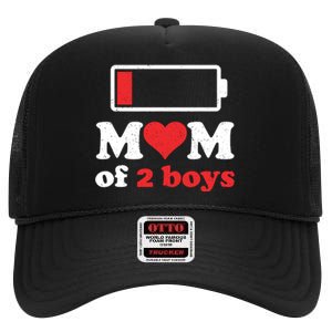 Mom Of From Son To Mom Quote Mothers Day Birthday Fun High Crown Mesh Back Trucker Hat