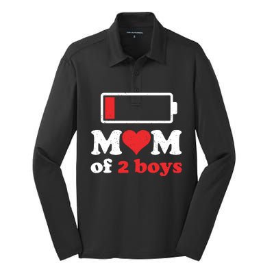 Mom Of From Son To Mom Quote Mothers Day Birthday Fun Silk Touch Performance Long Sleeve Polo