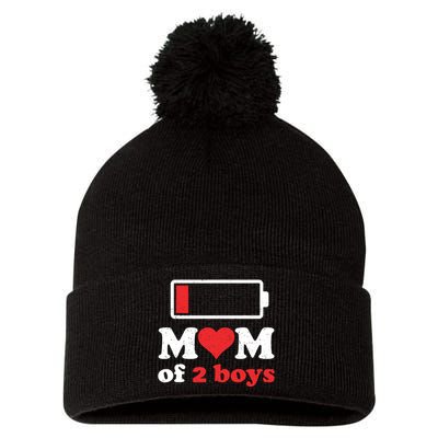 Mom Of From Son To Mom Quote Mothers Day Birthday Fun Pom Pom 12in Knit Beanie