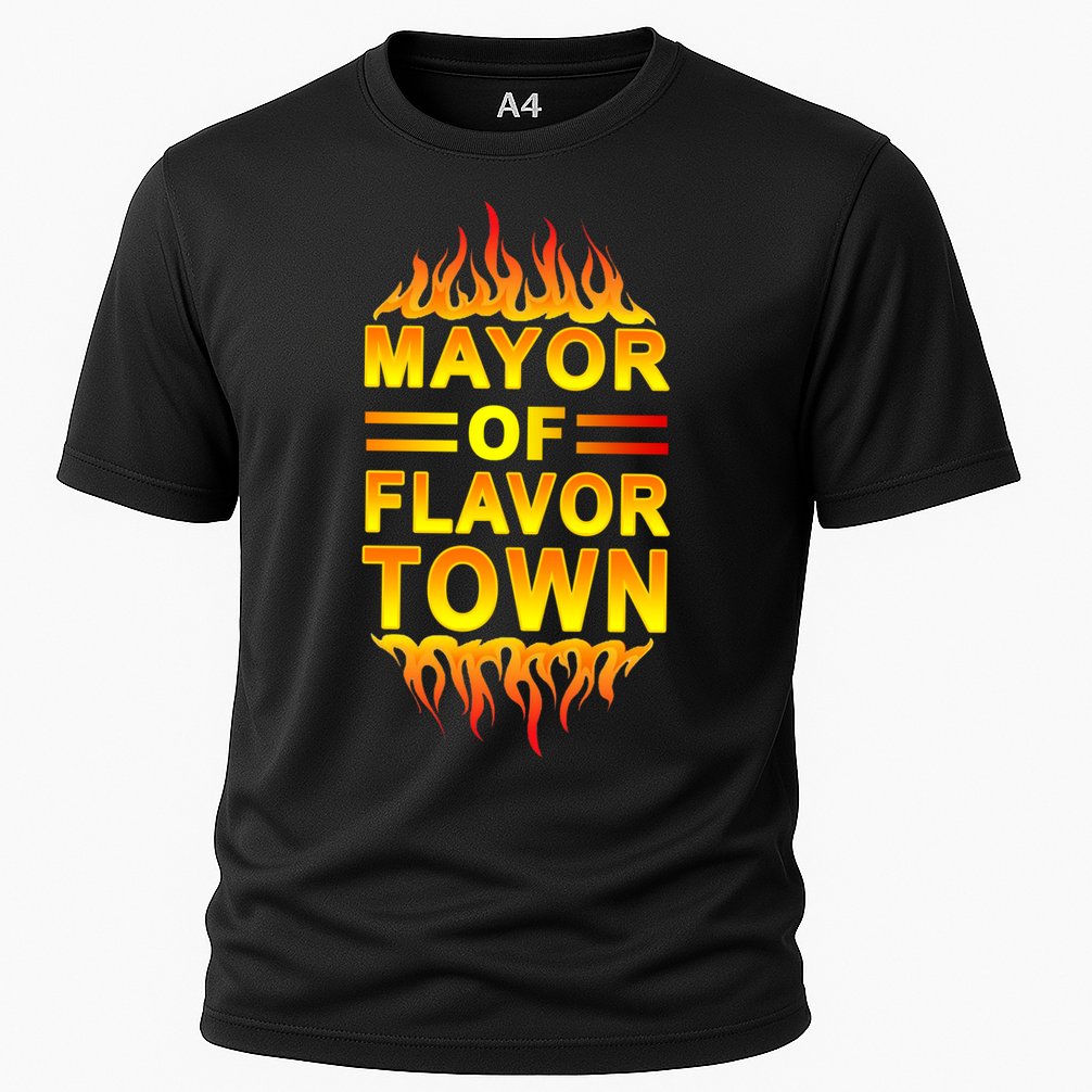 Mayor Of Flavor Town Cooling Performance Crew T-Shirt