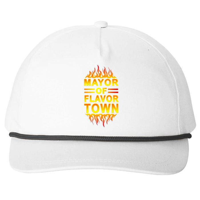 Mayor Of Flavor Town Snapback Five-Panel Rope Hat