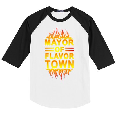 Mayor Of Flavor Town Baseball Sleeve Shirt