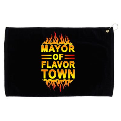 Mayor Of Flavor Town Grommeted Golf Towel