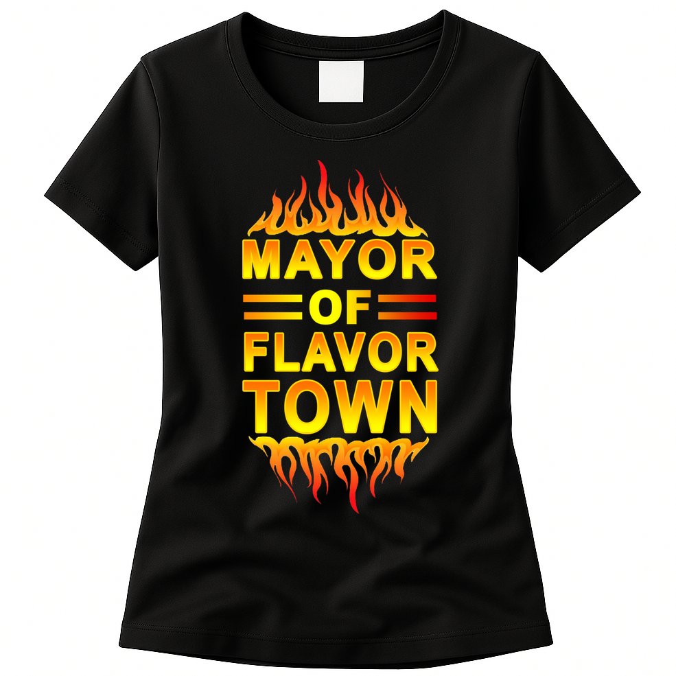 Mayor Of Flavor Town Womens T-Shirt