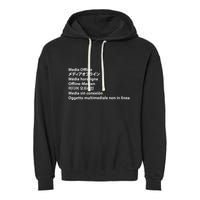 Media Offline Funny Sarcastic Video Editor Error Garment-Dyed Fleece Hoodie