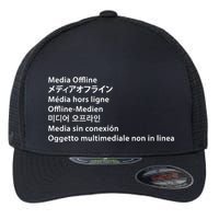 Media Offline Funny Sarcastic Video Editor Error Flexfit Unipanel Trucker Cap