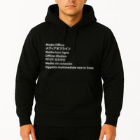 Media Offline Funny Sarcastic Video Editor Error Hoodie