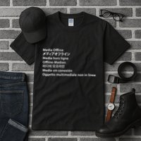 Media Offline Funny Sarcastic Video Editor Error Tall T-Shirt