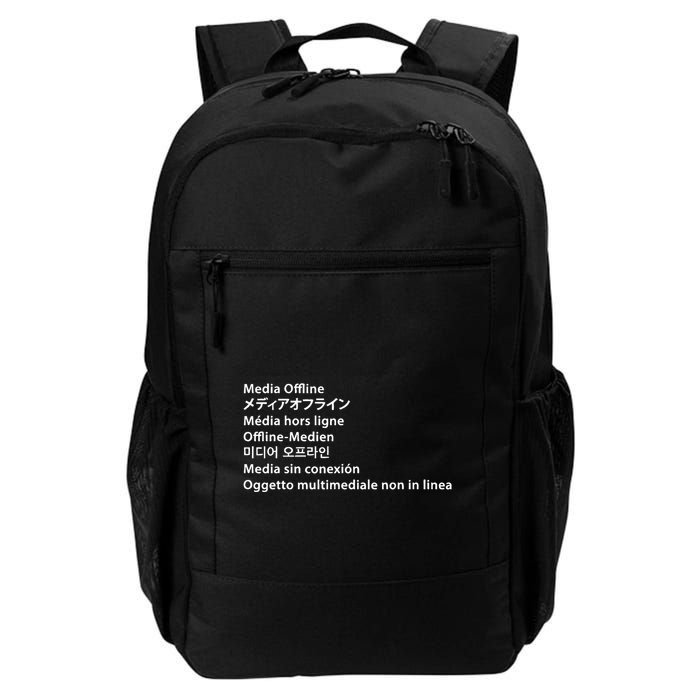 Media Offline Funny Sarcastic Video Editor Error Backpack