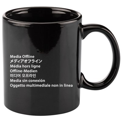 Media Offline Funny Sarcastic Video Editor Error 11oz C Handle Ceramic Mug