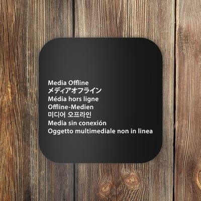 Media Offline Funny Sarcastic Video Editor Error Coaster