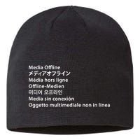 Media Offline Funny Sarcastic Video Editor Error Sustainable Beanie
