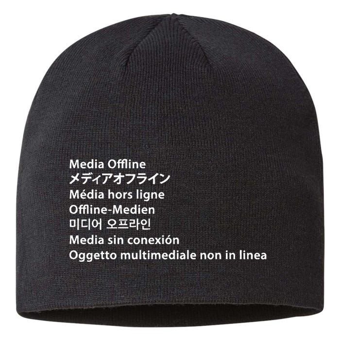 Media Offline Funny Sarcastic Video Editor Error Sustainable Beanie