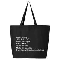 Media Offline Funny Sarcastic Video Editor Error 25L Jumbo Tote