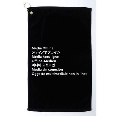 Media Offline Funny Sarcastic Video Editor Error Golf Towel
