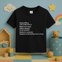 Media Offline Funny Sarcastic Video Editor Error Toddler T-Shirt