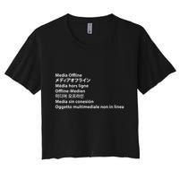 Media Offline Funny Sarcastic Video Editor Error Crop Top
