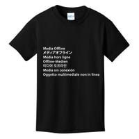 Media Offline Funny Sarcastic Video Editor Error Kids T-Shirt