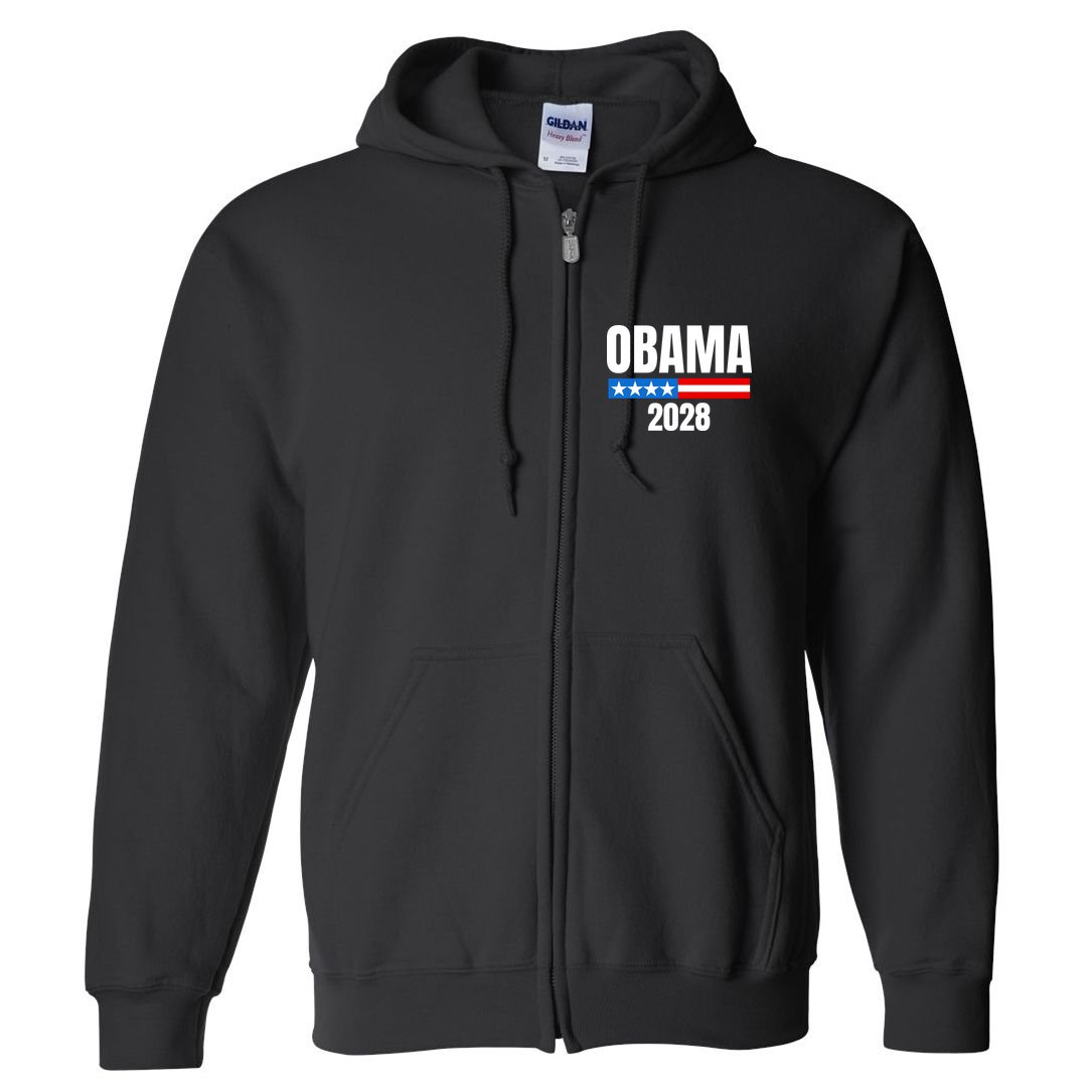 Michelle Obama For President Obama 2028 Full Zip Hoodie