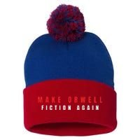 Make Orwell Fiction Again Trump Pom Pom 12in Knit Beanie