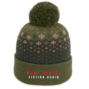 Make Orwell Fiction Again Trump The Baniff Cuffed Pom Beanie