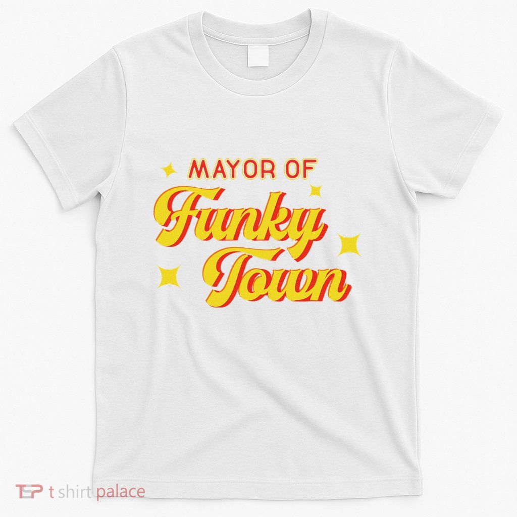 Mayor Of Funky Town 1970s Disco Funk 70s Retro Funk T-Shirt