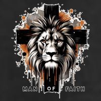 Man Of Faith Lion Of Juda Jesus Christ Cross Christian Catholic Cool Comfort Performance Bucket Hat