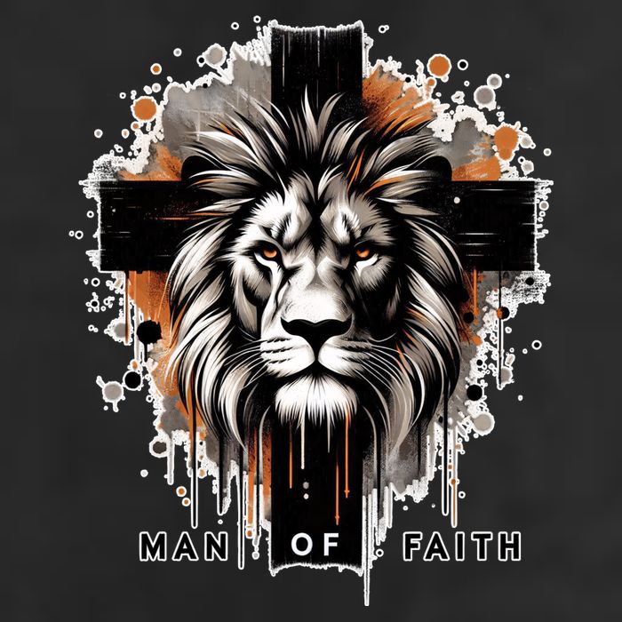 Man Of Faith Lion Of Juda Jesus Christ Cross Christian Catholic Cool Comfort Performance Bucket Hat
