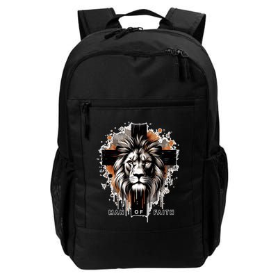 Man Of Faith Lion Of Juda Jesus Christ Cross Christian Catholic Backpack
