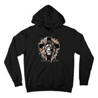 Man Of Faith Lion Of Juda Jesus Christ Cross Christian Catholic Tall Hoodie