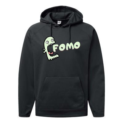 Master Of Fomo Fear of missing out at the stock exchange Performance Fleece Hoodie