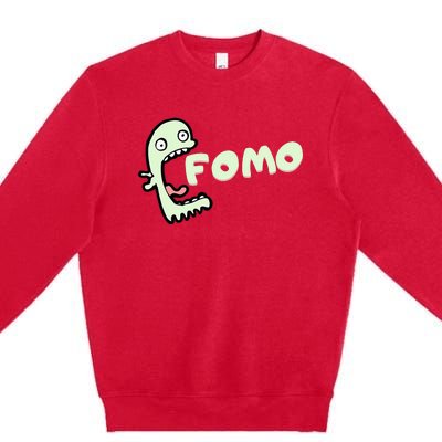 Master Of Fomo Fear of missing out at the stock exchange Premium Crewneck Sweatshirt