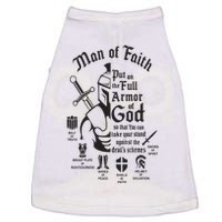 Man of faith put on the full armor of god christian Doggie Tank