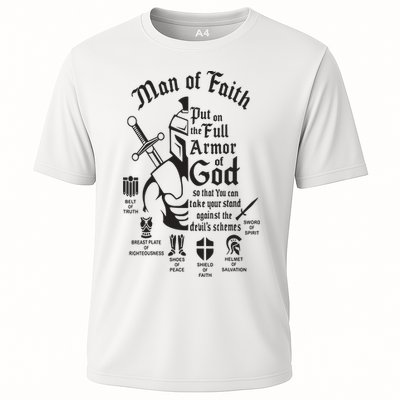 Man of faith put on the full armor of god christian Performance Shirt