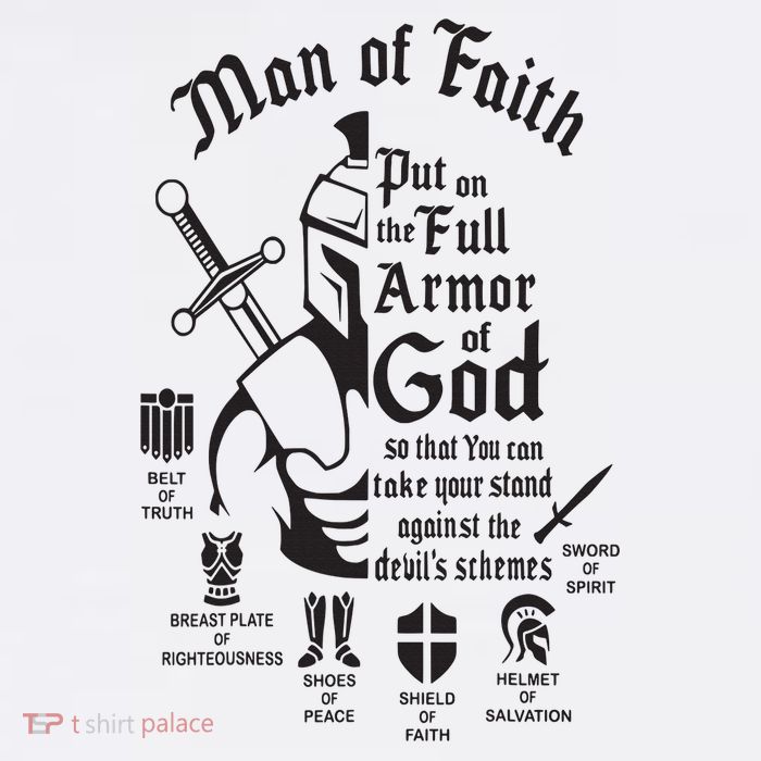 Man of faith put on the full armor of god christian Toddler T-Shirt