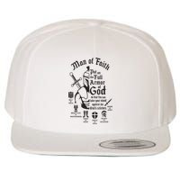 Man of faith put on the full armor of god christian Wool Snapback Cap