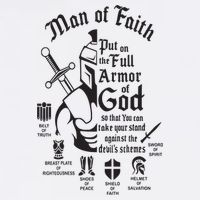 Man of faith put on the full armor of god christian Wool Snapback Cap