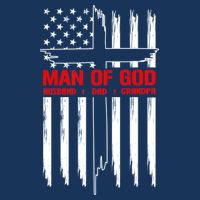 Man Of God Husband Dad Grandpa USA United States Flag Dad Father's Day Full Zip Hoodie
